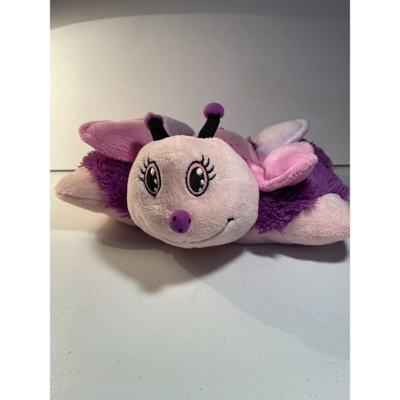 Pillow Pets Dream Lites 12" Pink Butterfly Purple With Projection lights *Works* - Picture 1 of 7